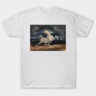 Horse Frightened by Lightning by Eugene Delacroix T-Shirt